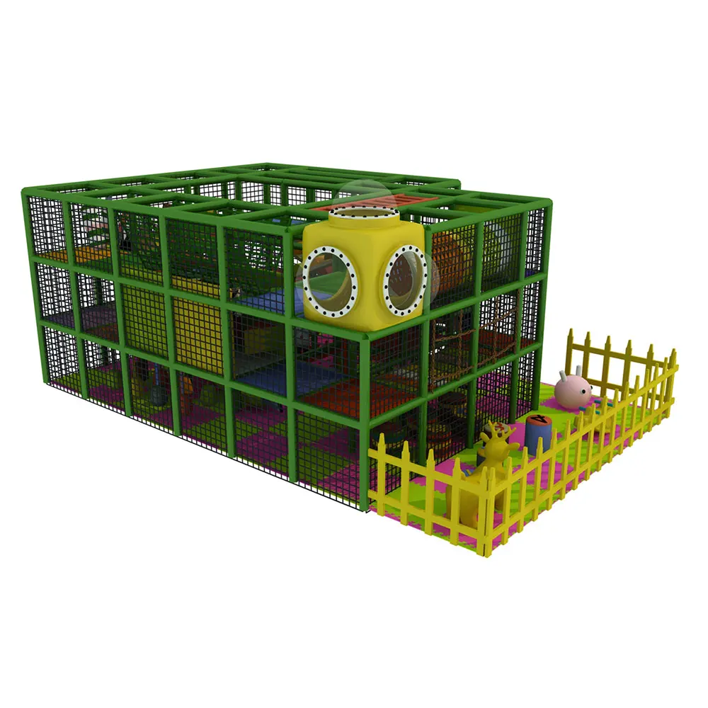 Factory direct sales three floors island theme children training high quality indoor playground