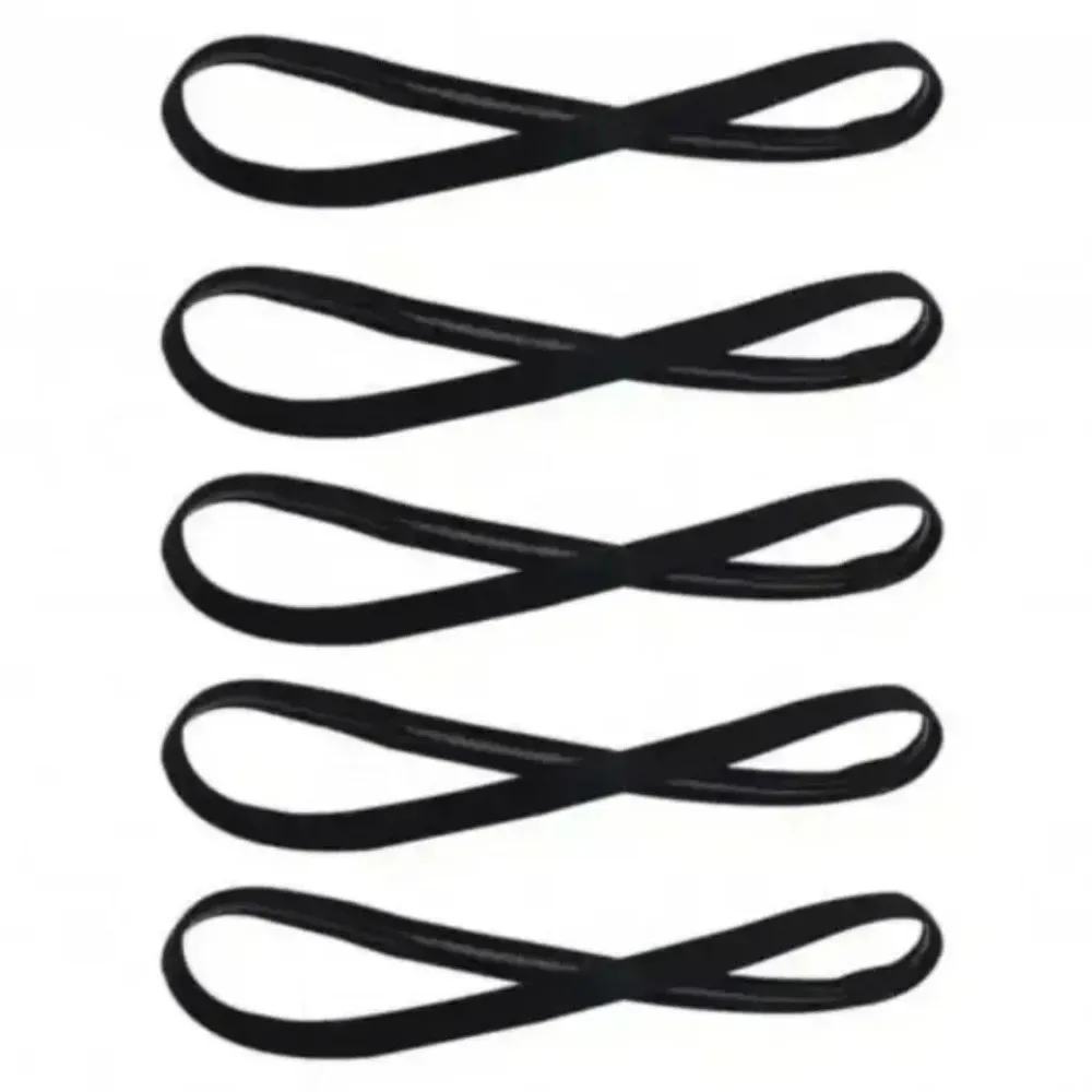 5Pcs Candy Color Sports Headbands, Non‑Slip Elastic Sweat‑Absorbing Hair Bands for Yoga Running Fitness Football