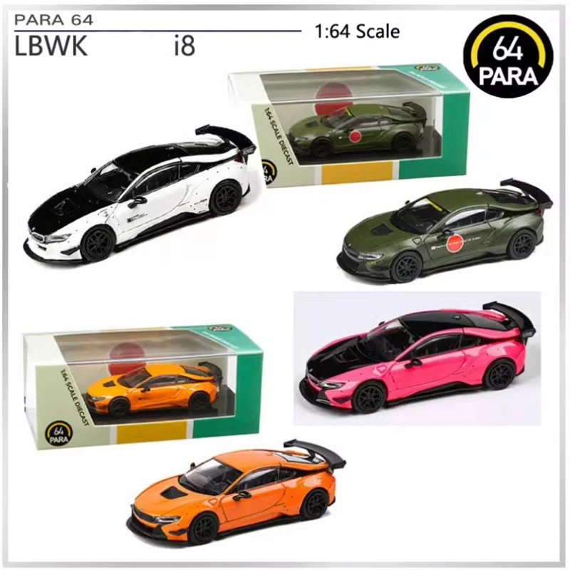 

Para64 масштаб 1:64 LBWK i8 спортивный автомобиль из сплава, имитация модели автомобиля, статическая коллекция, украшенные праздничные подарки, игрушки, сувенирный подарок