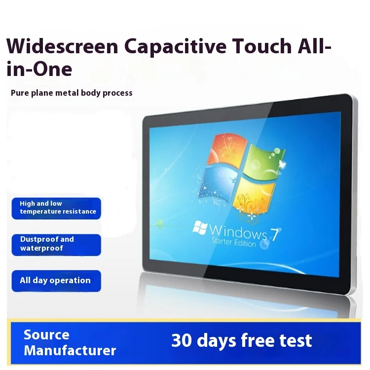 جهاز الكل في واحد من الدرجة الصناعية مقاس 10.1 بوصة Win7 Android جهاز لوحي مثبت على الحائط يعمل باللمس بالسعة LCD كمبيوتر مدمج