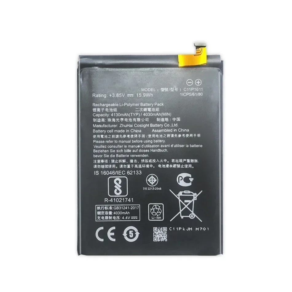 4130mAh Full Capacity Replacement  For ASUS Zenfone 3 Max Z3 Max ZC520TL ZB570TL X008DB 3 X008 X008D Z01B High Capacity C11P1611