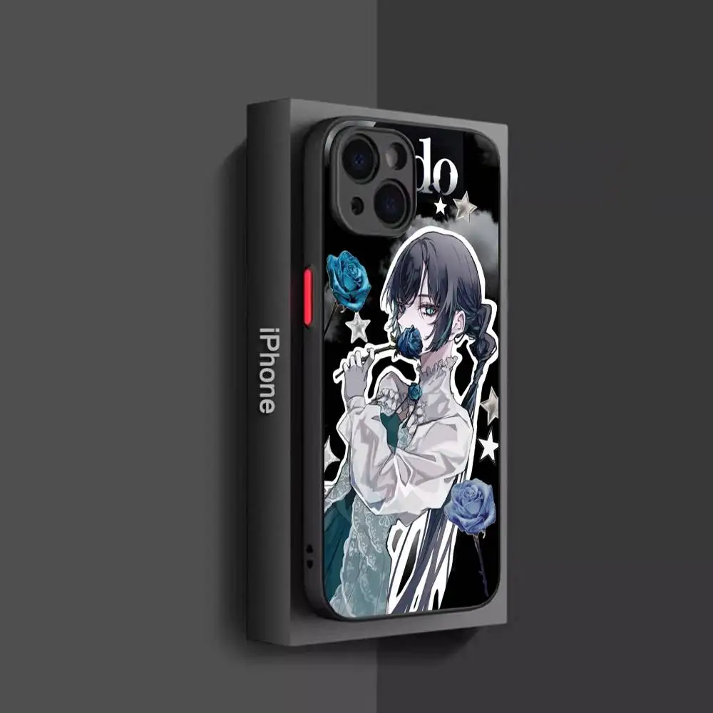 Epc Ado Kyogen X Uta غطاء هاتف شفاف غير لامع لهاتف آيفون 16 15 14 13 12 11 Pro Max X XS Max Plus