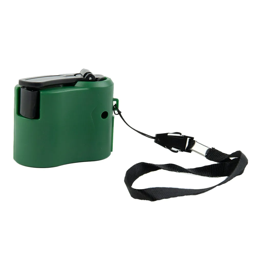 Hand Crank Phone Charger 180mm Rope Length 300MA-600MA 58*46*31mm ABS Material + Components Durable And Practical