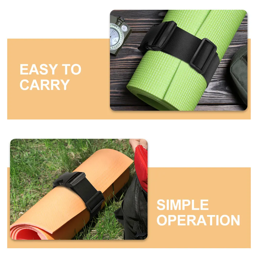 

2 Pcs Buckle Nylon Bundling Strap Travel Suitcase Luggage Straps Elastic Fastening