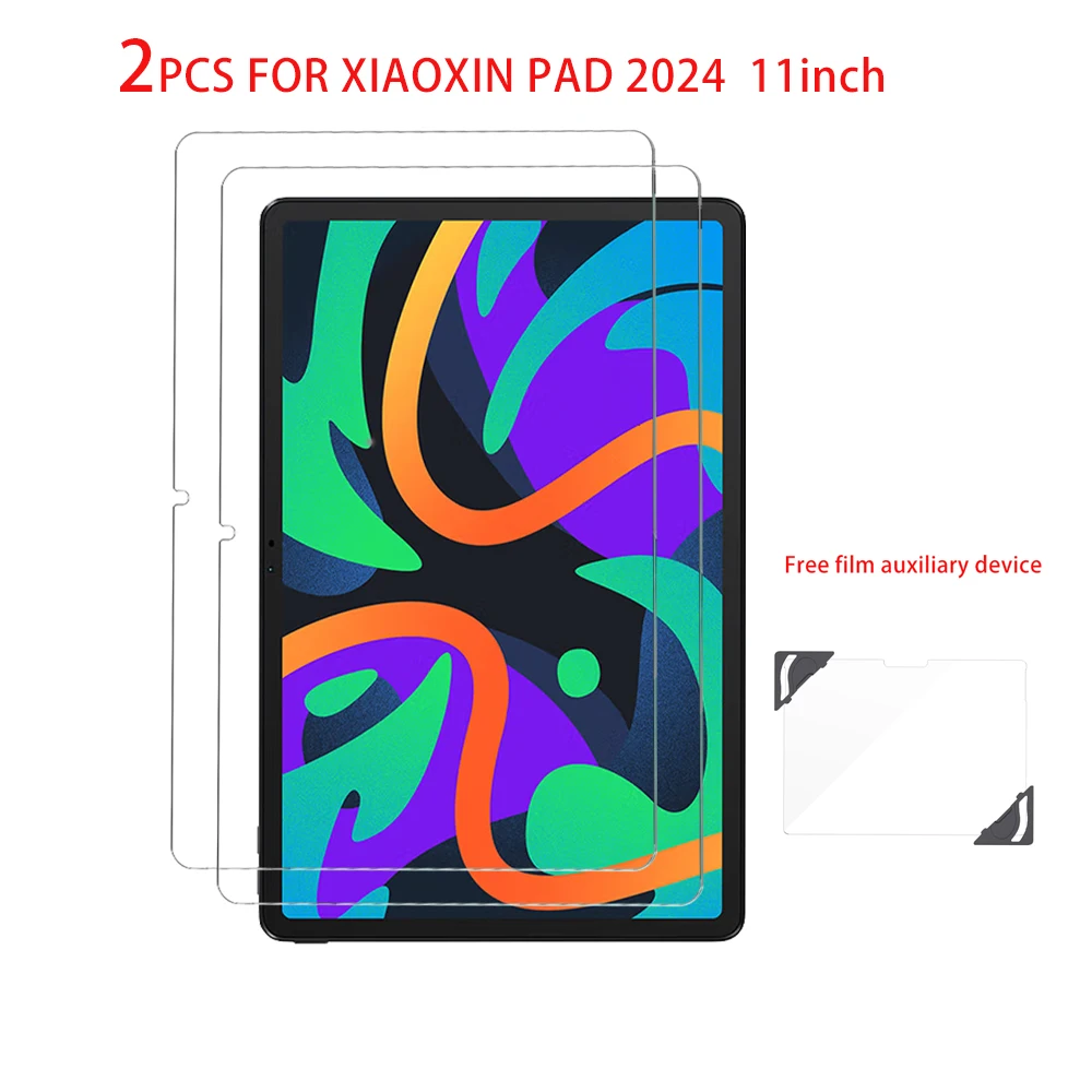 

2PCS Tablet Protective Film Screen Protector For Lenovo Xiaoxin Pad 2024 11-inch Tempered HD Glass Scratch Proof Oil-coating