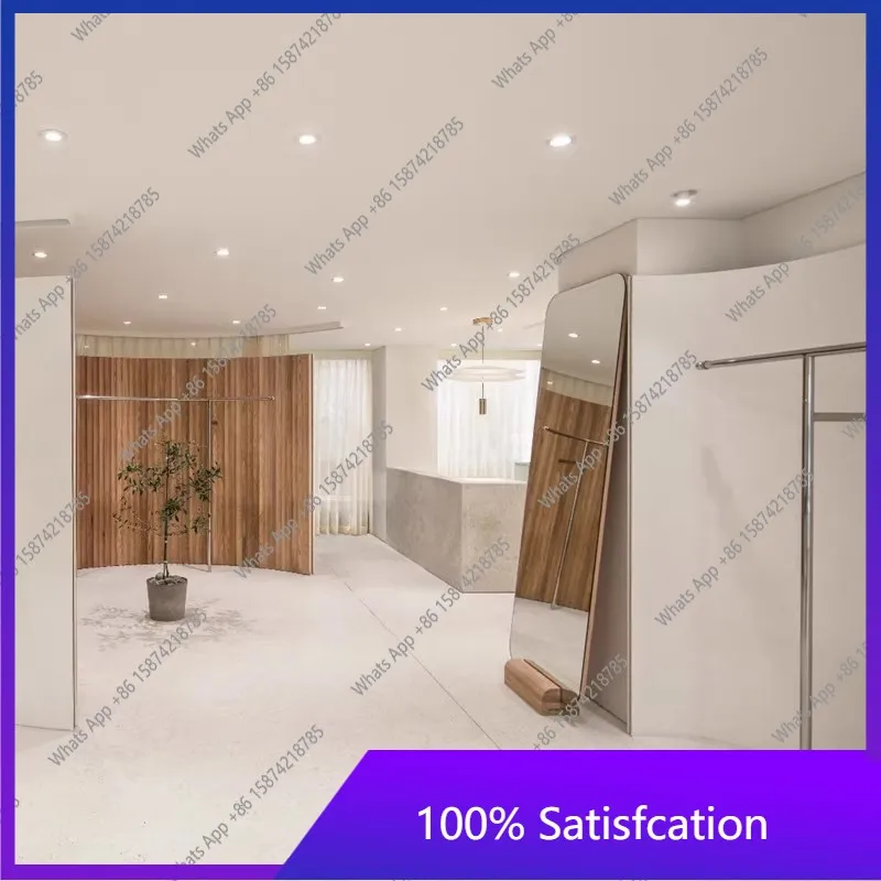 MX Simple Modern Full Body Mirror Floor-to-ceiling Full-length Mirror Home Fitting Mirror Invisible Frame Clothing Store