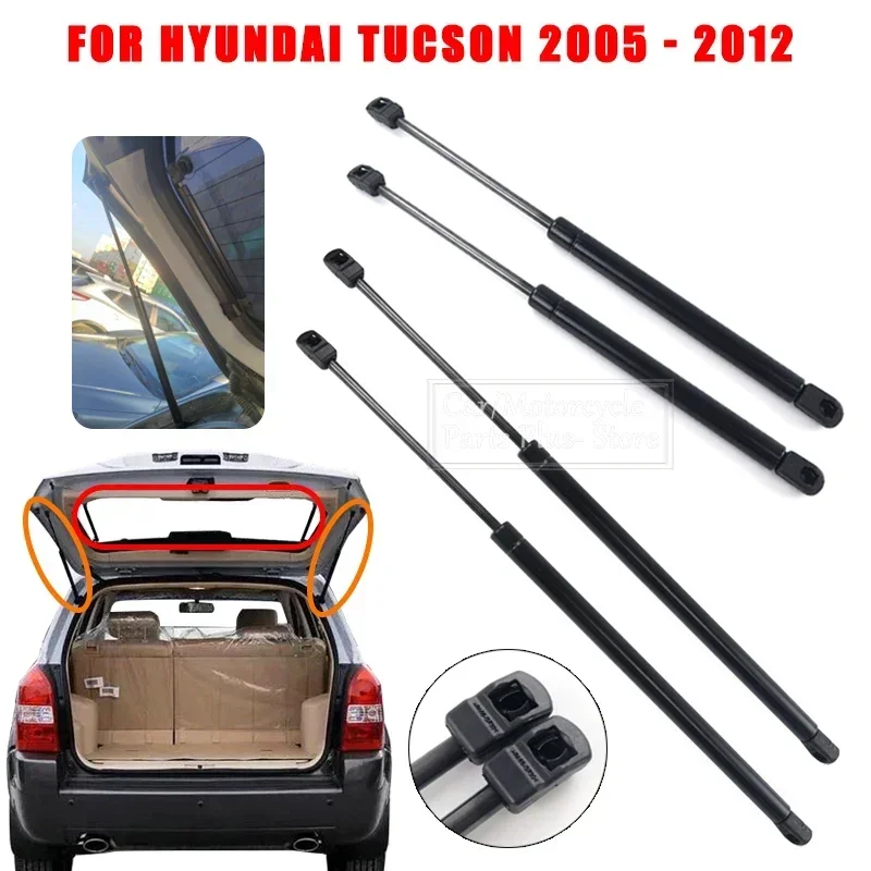 2/4x Rear Trunk Tailgate Boot Rear Window Glass Gas Spring Shock Lift Strut Struts Support Bar Rod For Hyundai Tucson 2005-2012