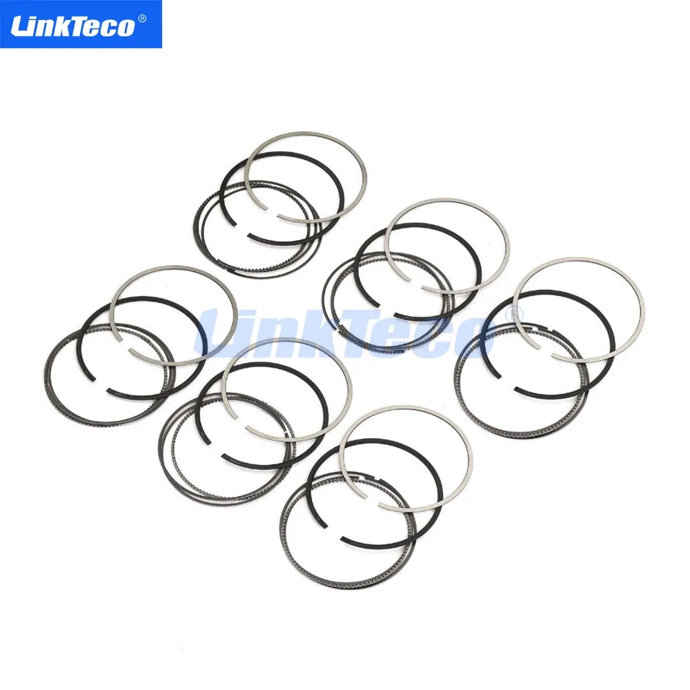 

6x STD Auto Engine Parts Piston & Rings Set Fit Kit 3.0 3.2 L 07-12 V6 Gas For Audi A4 A5 Q5 S5 3.0L 3.2L 3.0T 3.2T 6pcs RING