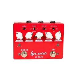 LY-ROCK BONGEER Red Distortion Single Block Effector Original Clone Pedal