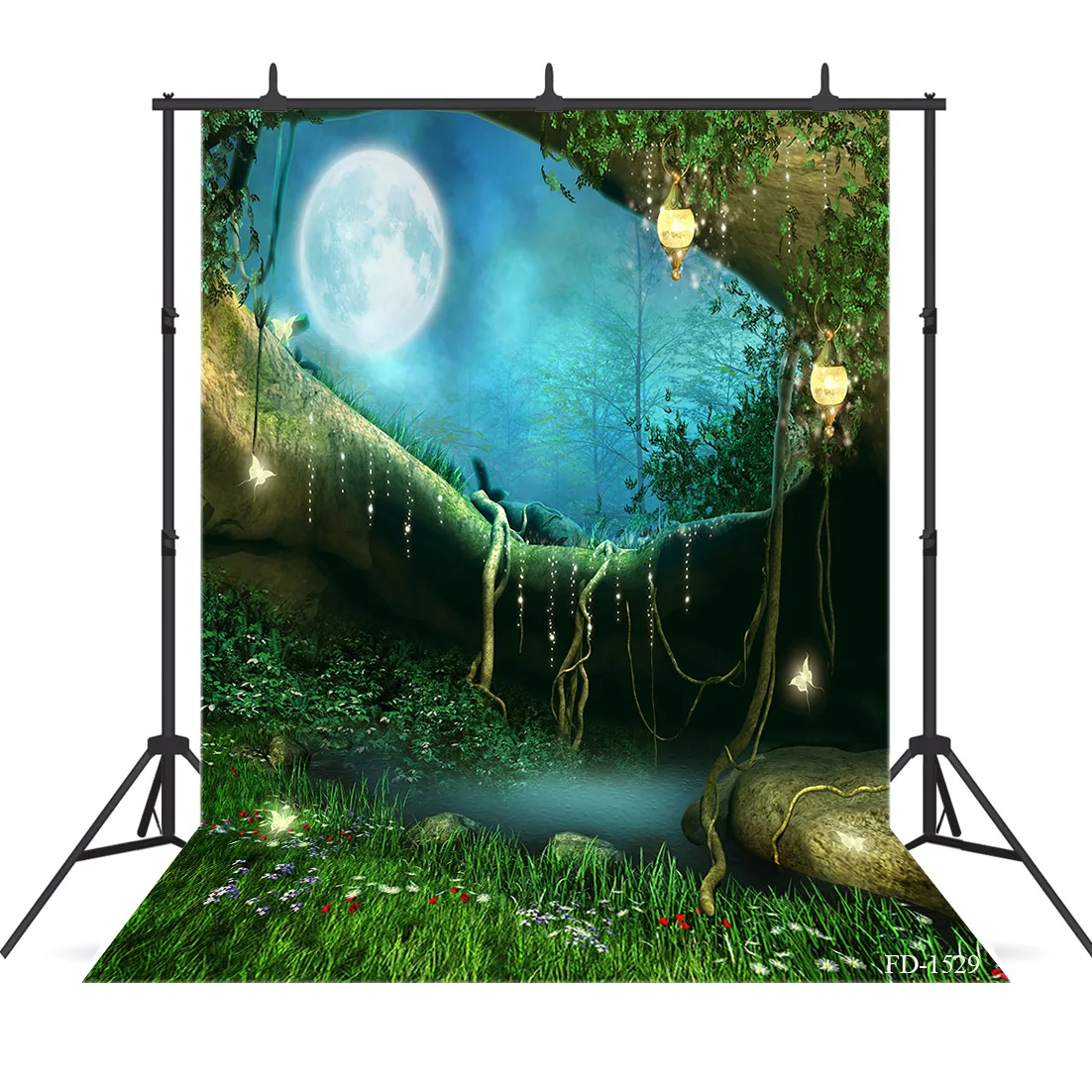 Fantasy Forest Elves Photography Backdrop Magical Mushroom House Castle Photophone Children Photo Backgrounds For Photo Studio
