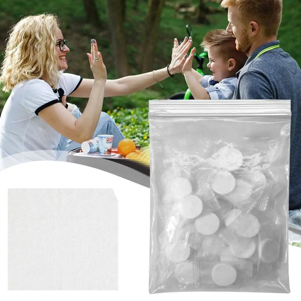 

20pcs Disposable Compressed Towel Mini Pure Cotton Portable Compressed Towel For Bbq Outdoor Camping O7k5