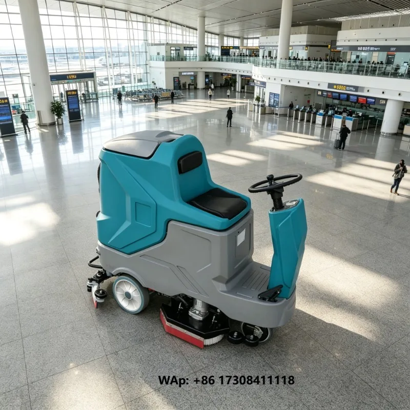 Ride on Floor Road Cleaning Machine Electric Battery Powered Small Leaf Collection Machine Good Quality Floor Street Sweeper