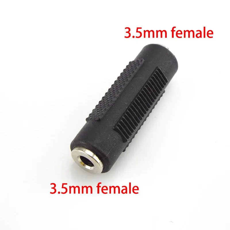 Mini 3.5mm Female to Female Jack Stereo Audio Adapter Converter Connector Adapter Coupler Metal Gold Plated Connectors C4