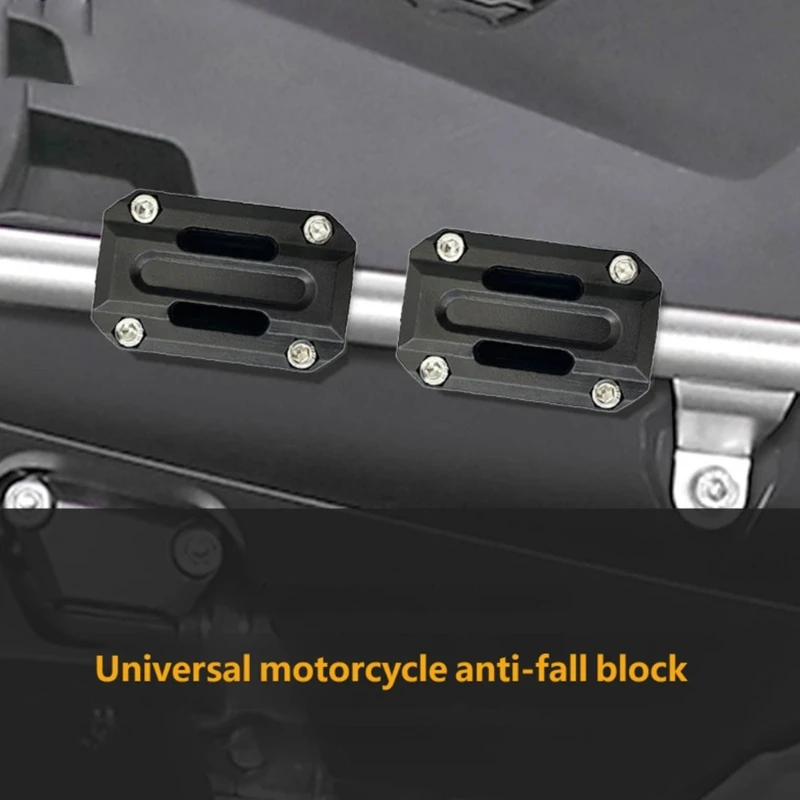 Nylon Motorcycle Crash Bar Clamp Block, Split Body Designed Around Round Tubes for Motorcycle and E-Bike Applications H9EE