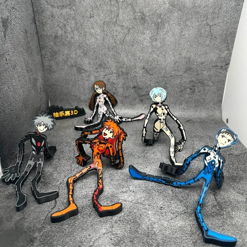 

Магнит на холодильник EVA Asuka Langley Soryu Ayanami Rei, аниме, периферийные устройства, милая креативная шарнирная структура, магнит на холодильник, новый