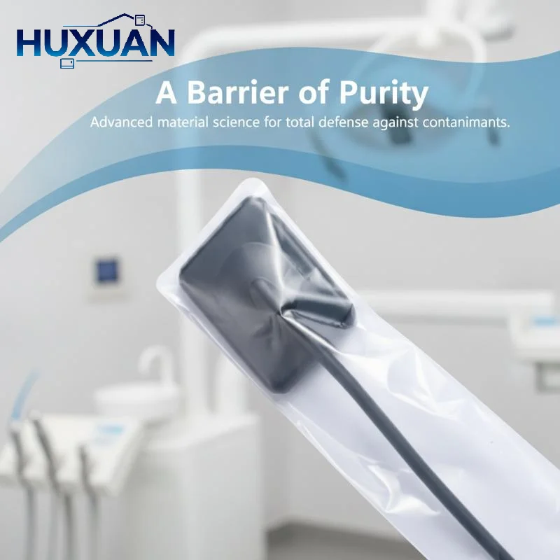 500Pcs Clear Waterproof Disposable Dental X Ray Sensor Barrier Sleeves Protective Covers for Oral Care Clinic