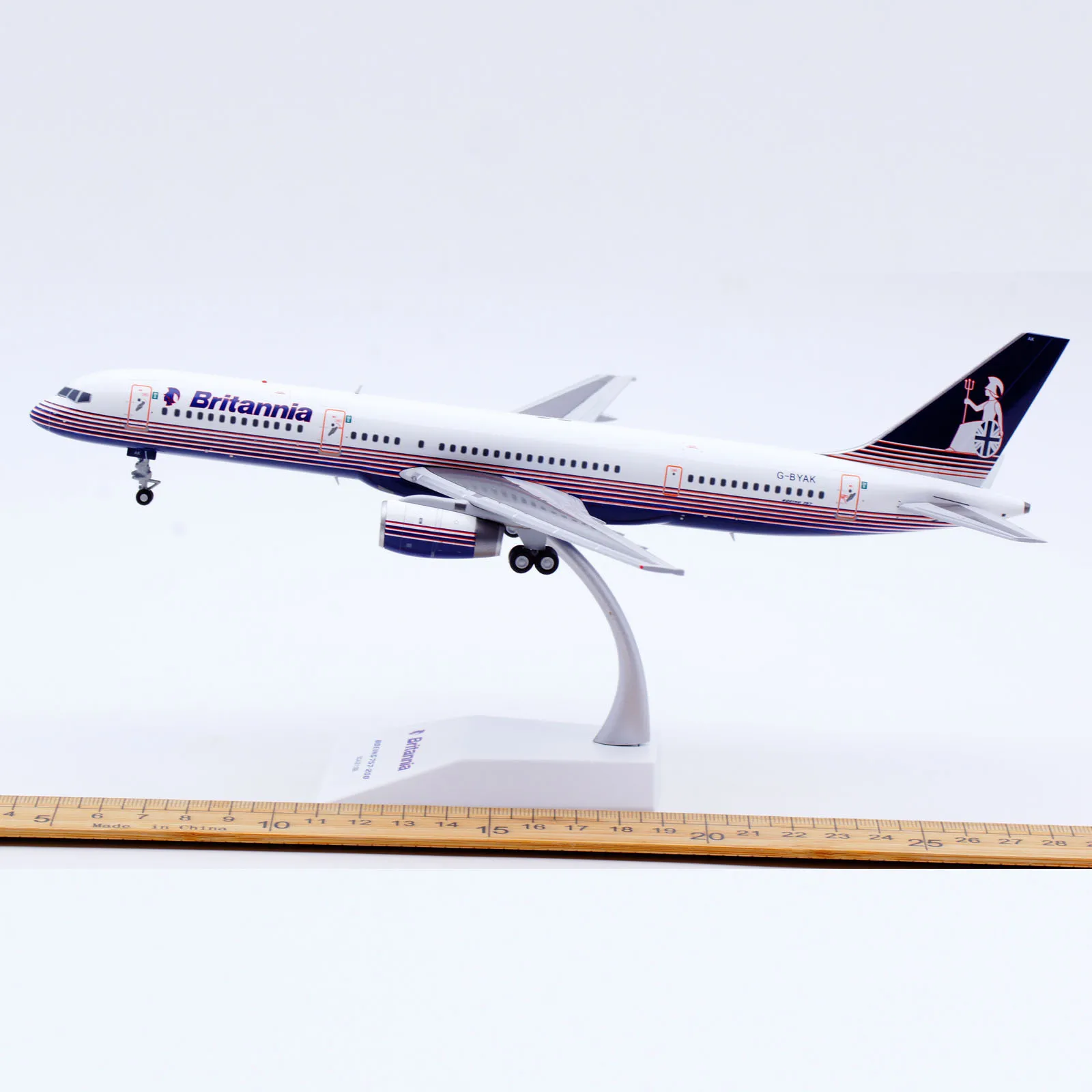 XX2645 Alloy Collectible Plane Gift JC Wings 1:200 Britannia Airways Boeing B757-200 Diecast Aircraft Jet Model G-BYAK
