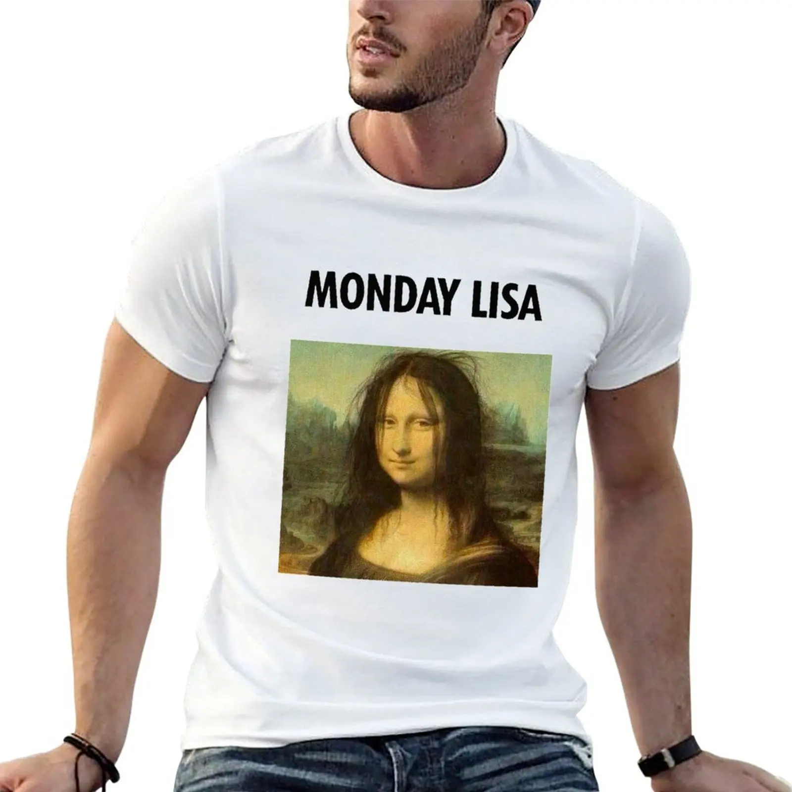 

Футболка Gioconda Monday, мужские хлопковые футболки для мужчин, забавная футболка с рисунком