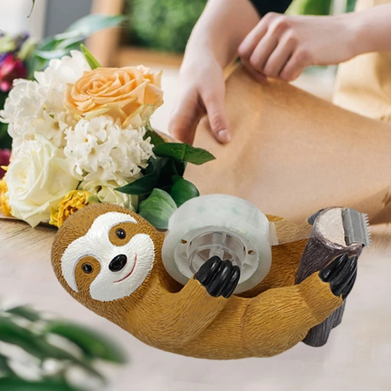 Cartoon Resin Tape Dispenser Animal Shaped Tape Cutter Dispenser Tape Holder Desktop Tape Dispenser Office Dropship