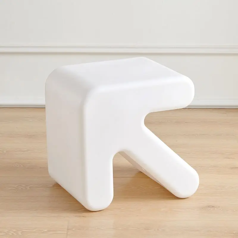 

Nordic small stool household children's bench creative arrow thickened plastic fitting room entrance Internet celebrity shoe cha