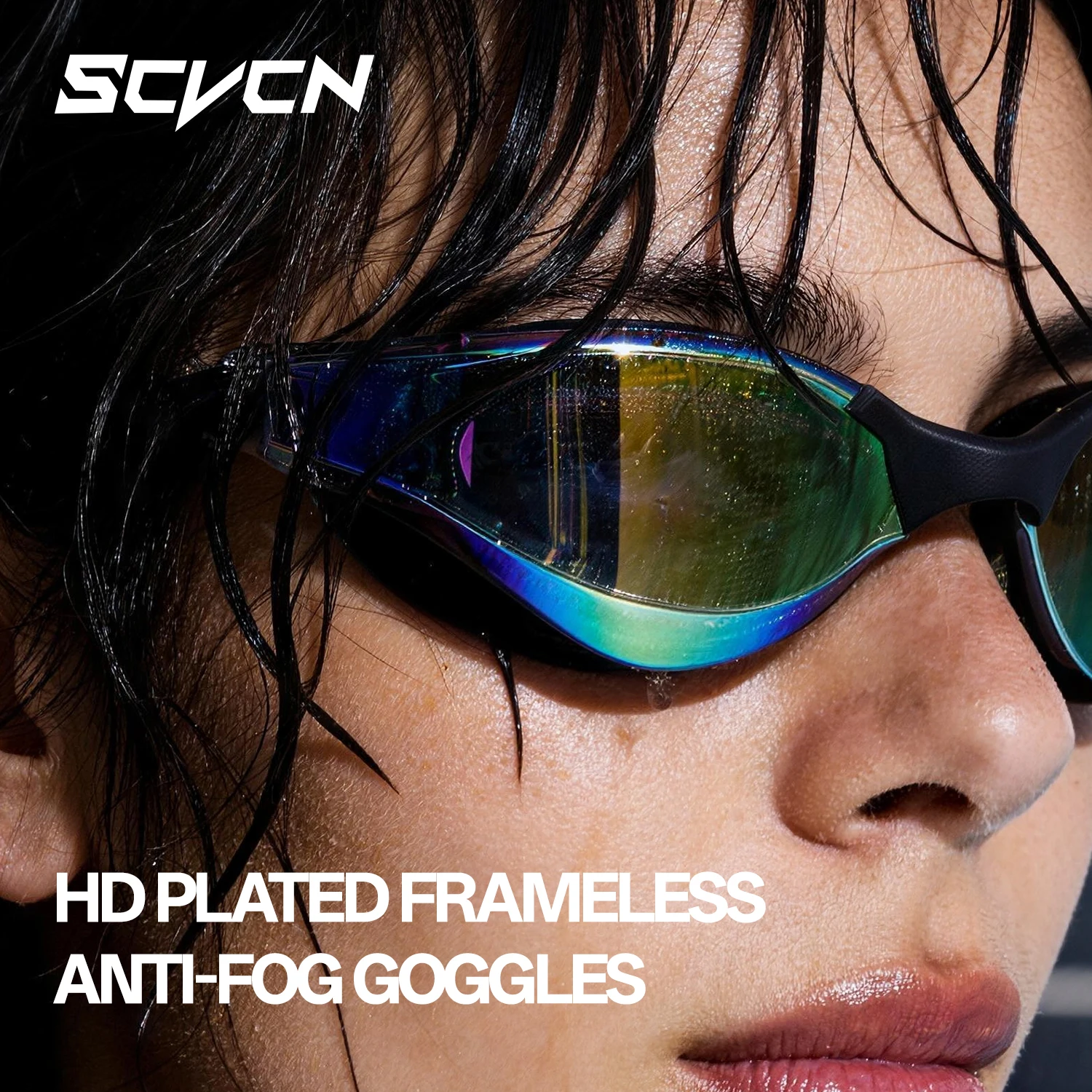 

Новые мужские и женские очки для плавания SCVCN с УФ-защитой, регулируемые, для активного отдыха, профессиональные, с антизапотевающим покрытием