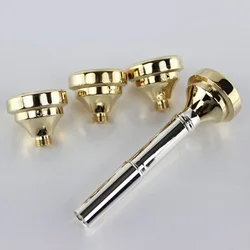 Premium Craftsmanship 7C 5C 3C 1 5C Brass For Trumpet Mouthpiece Set Gold Plated Intermediate to Advanced Level