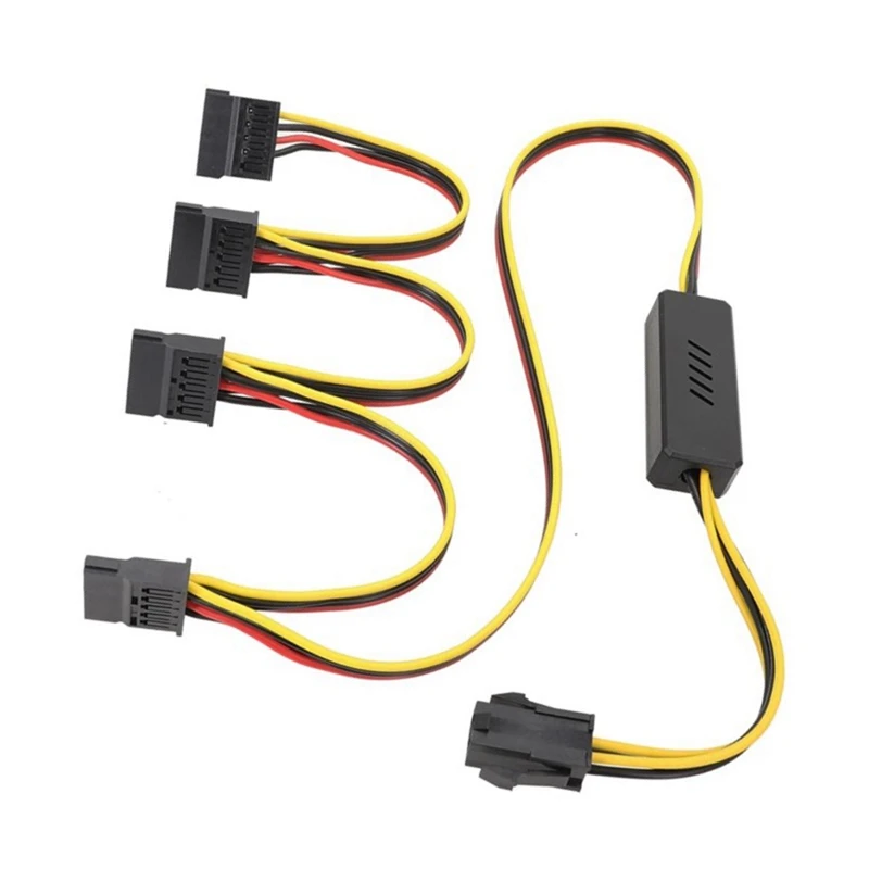 Motherboard CPU 4-Pin To Hard Drive Cable CPU 4PIN To SATA Hard Drive Power Supply Cable 12V To SATA Hard Drive Cable, Durable