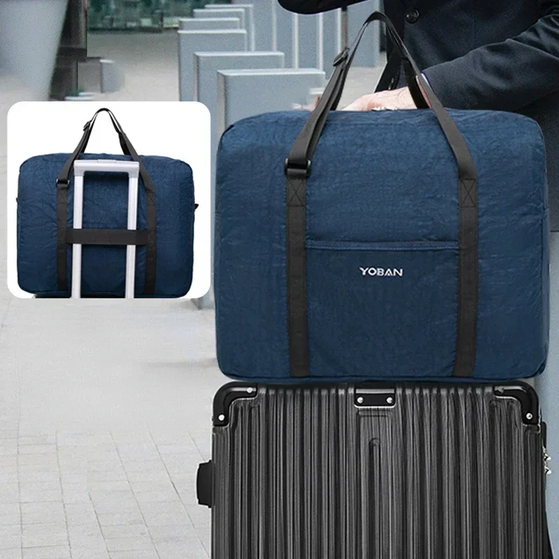 Foldable Travel Duffel Bag Lightweight Travel Bag for Women and Men Tote Carry On Large Luggage Weekender Overnight Bag