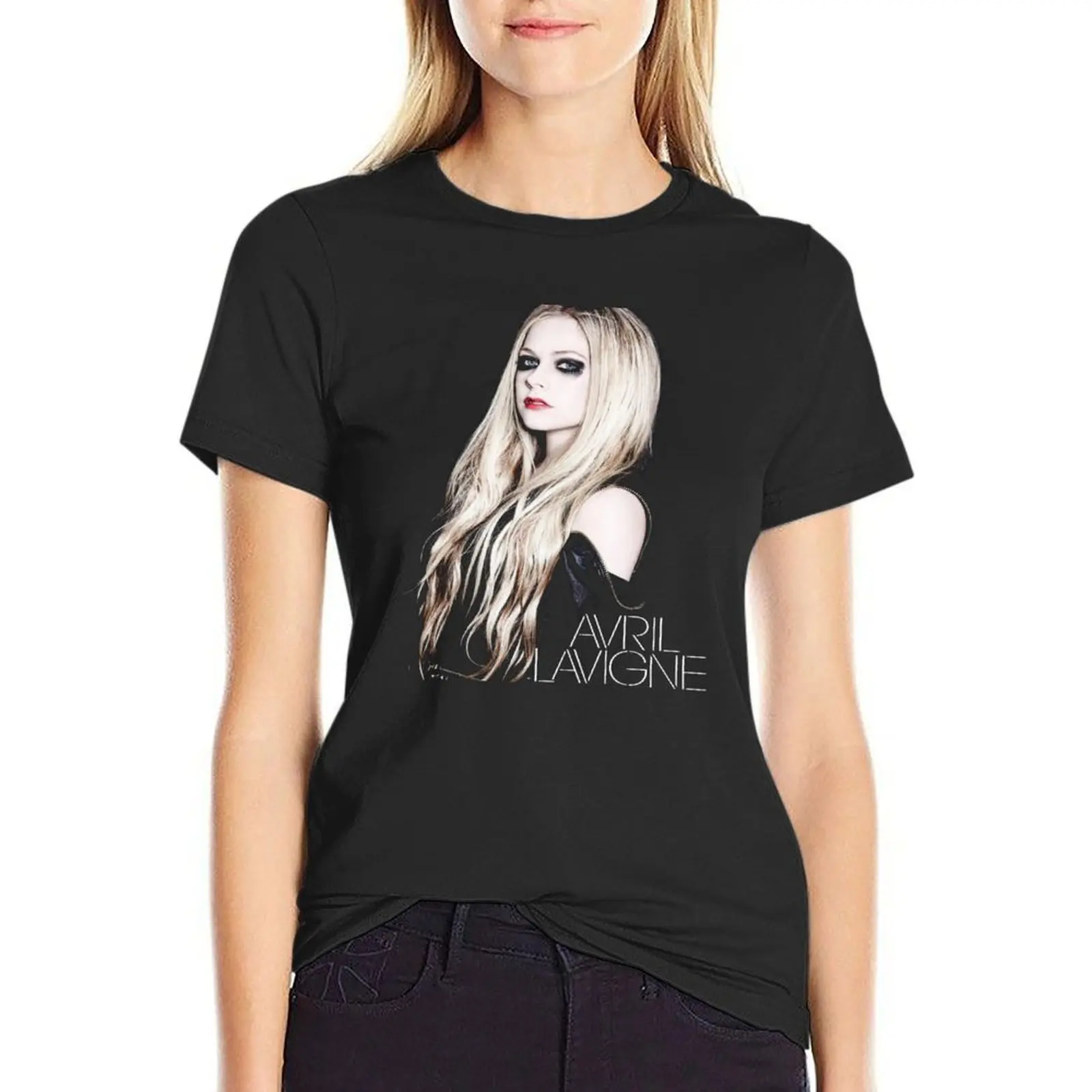 avril lavigne sweet gril T-Shirt animal print shirt for girls Aesthetic clothing oversized korean Women's clothes