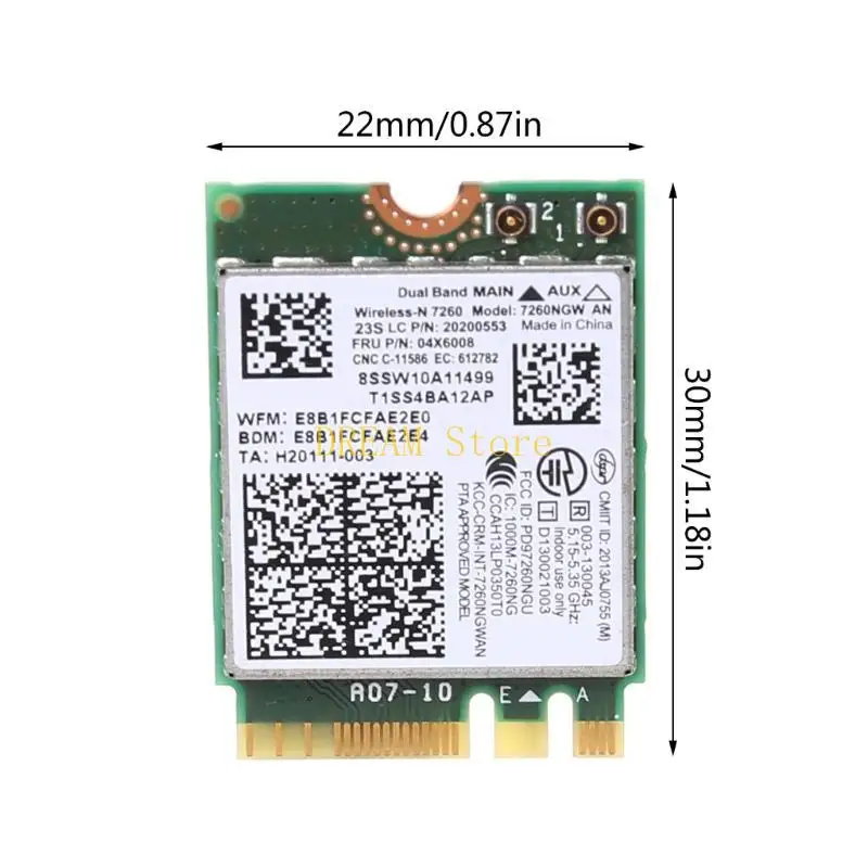جيجابت إيثرنت Netwotk بطاقة واي فاي محول بطاقة لاسلكية 7260NGW AN forT440T440p أفضل بيع
