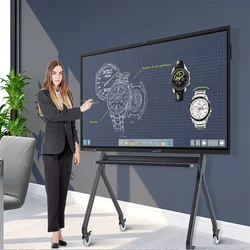 Interactive Flat Panel, 65 Inch, Smart Whiteboard, 4K UHD, Interactive Board, Touch Screen, for School & Office Meeting