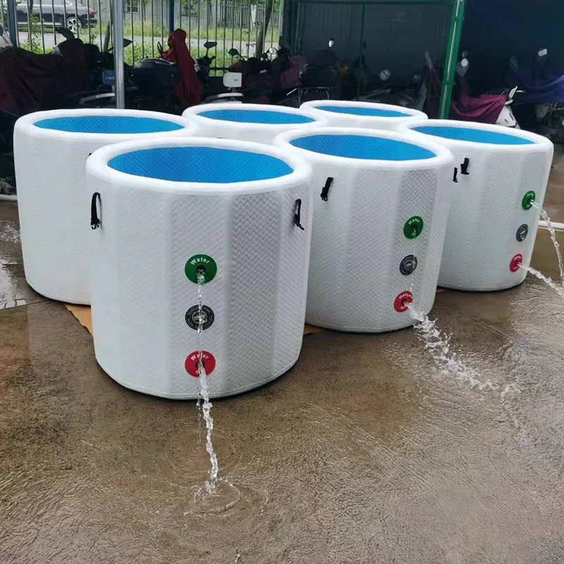 الجملة المحمولة الصغيرة جولة أحواض حمام الجليد قطرة غرزة حوض الثلج نفخ