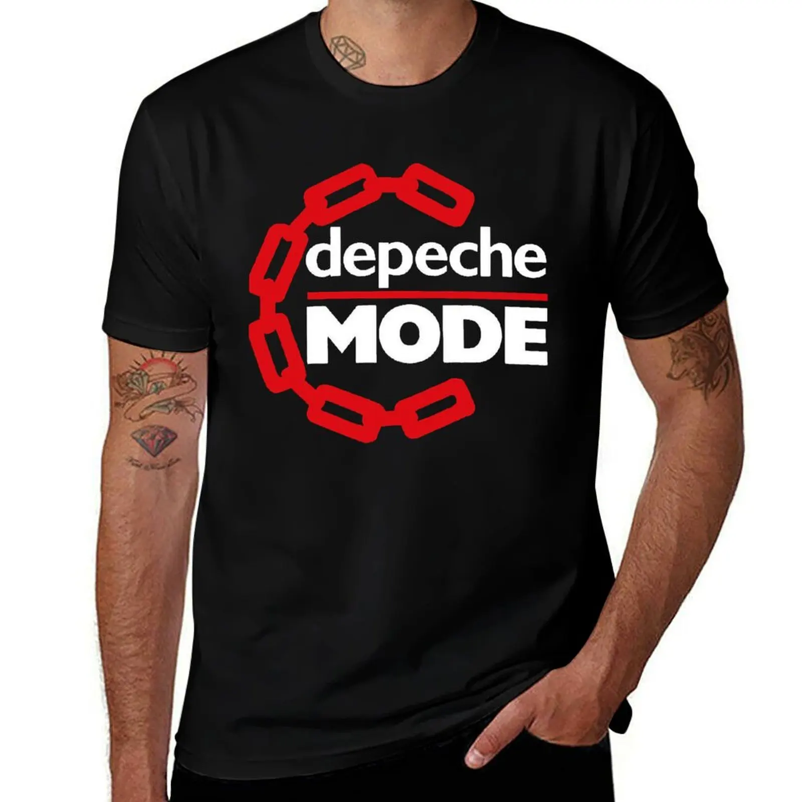

depeche new depeche accessories depeche home and living dep T-Shirt sports fans cotton t shirt men
