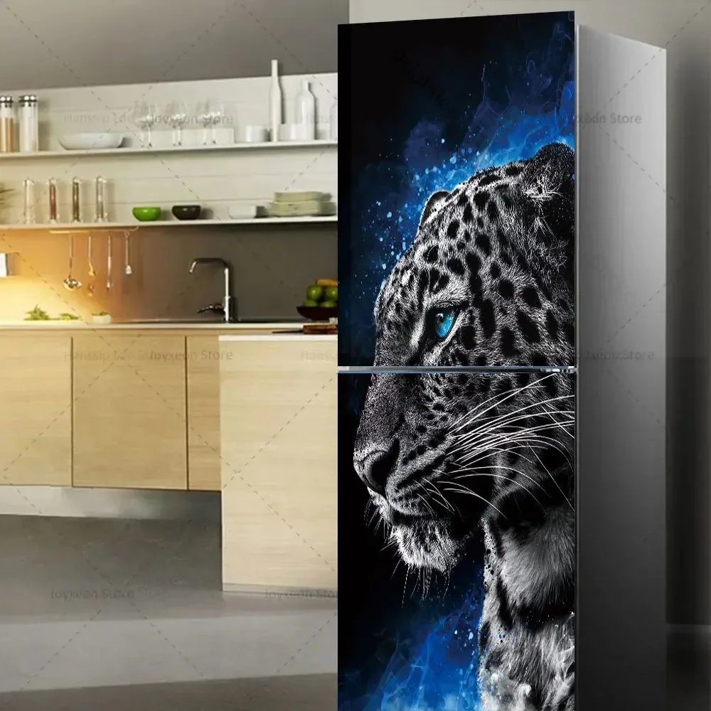 3D Multi-Style Refrigerator Sticker Outdoor PVC Waterproof Self-Adhesive Poster Home Decoration Refrigerator Sticker