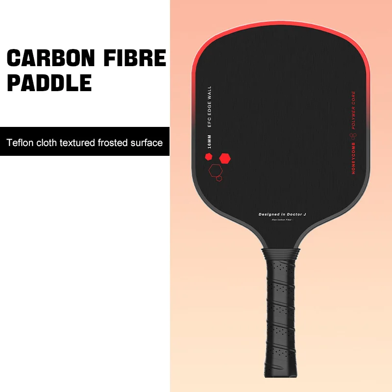 ATNEW Carbon Fiber Teflon PickleBall Paddle, 16MM PP Honeycomb Core Thermoformed Racket