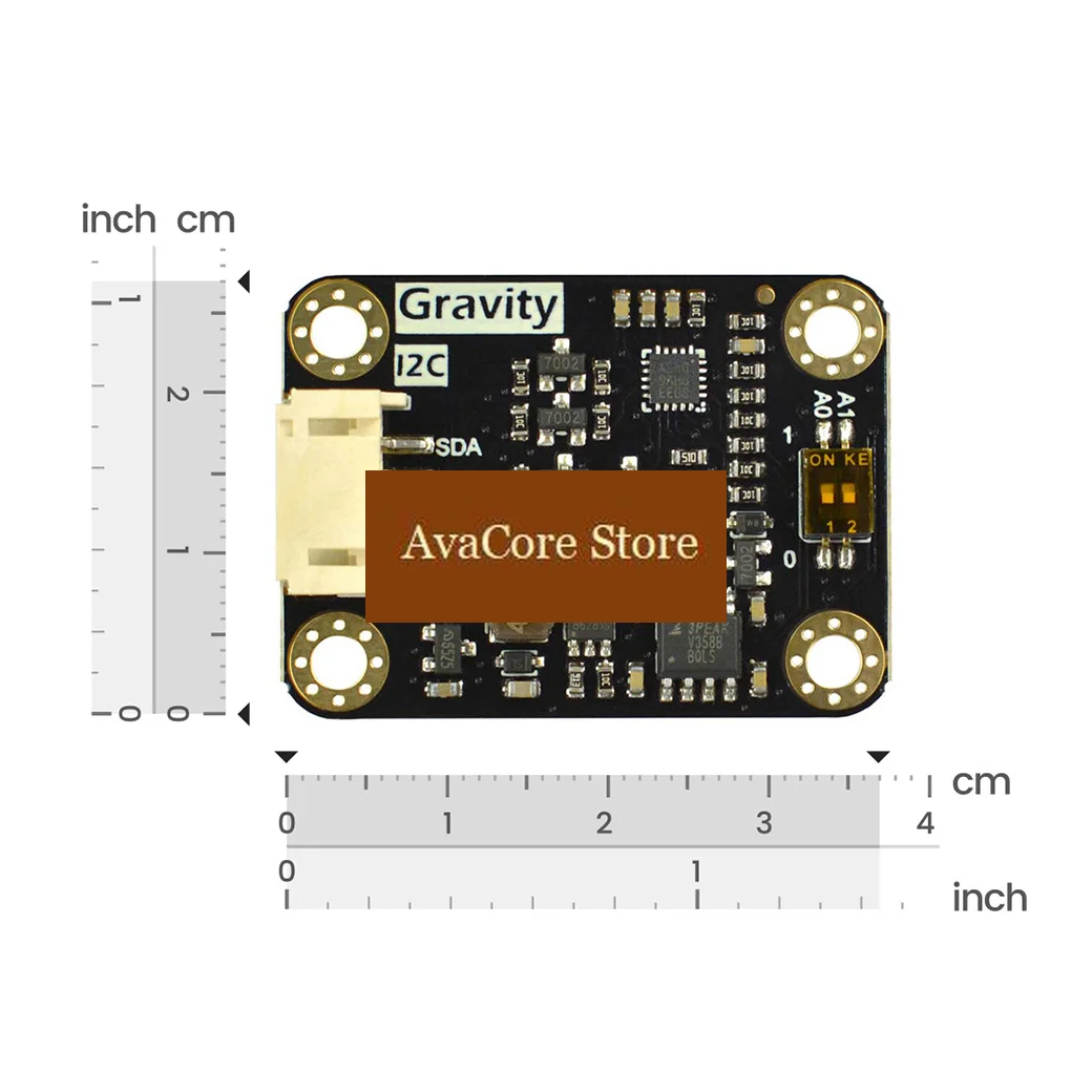 AvaCoreGravity Mems Gas Co Alcohol No2 Nh3 Concentration Detection Sensor Mics-4514 Chip I2c For Esp32 Raspberry Pi