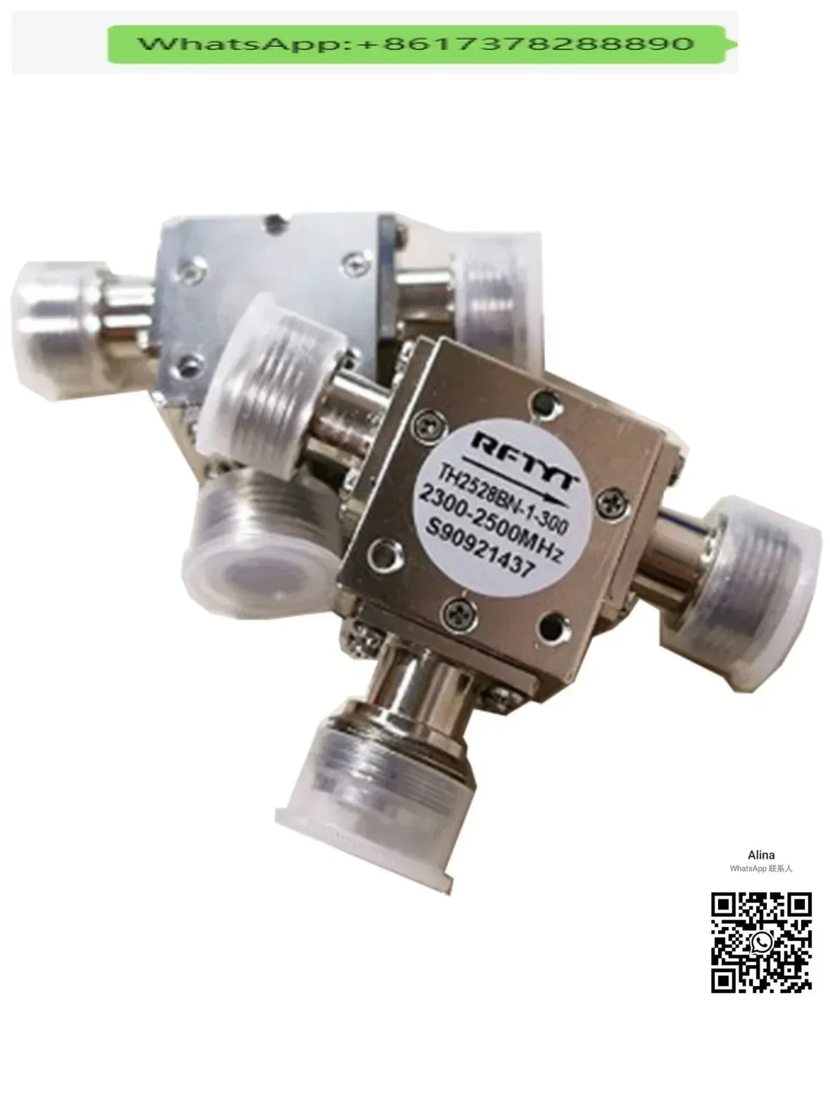 

1PC SMA-KKK RFTYT TH2528XN series 300W high power circulator 800-4000MHz frequency optional