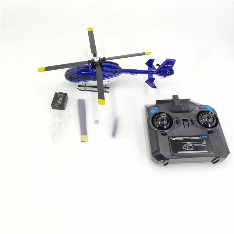 Remote Control Era Remote Control Aircraft EC135 Model Remote Control Helicopter Single Propeller Aileron Model
