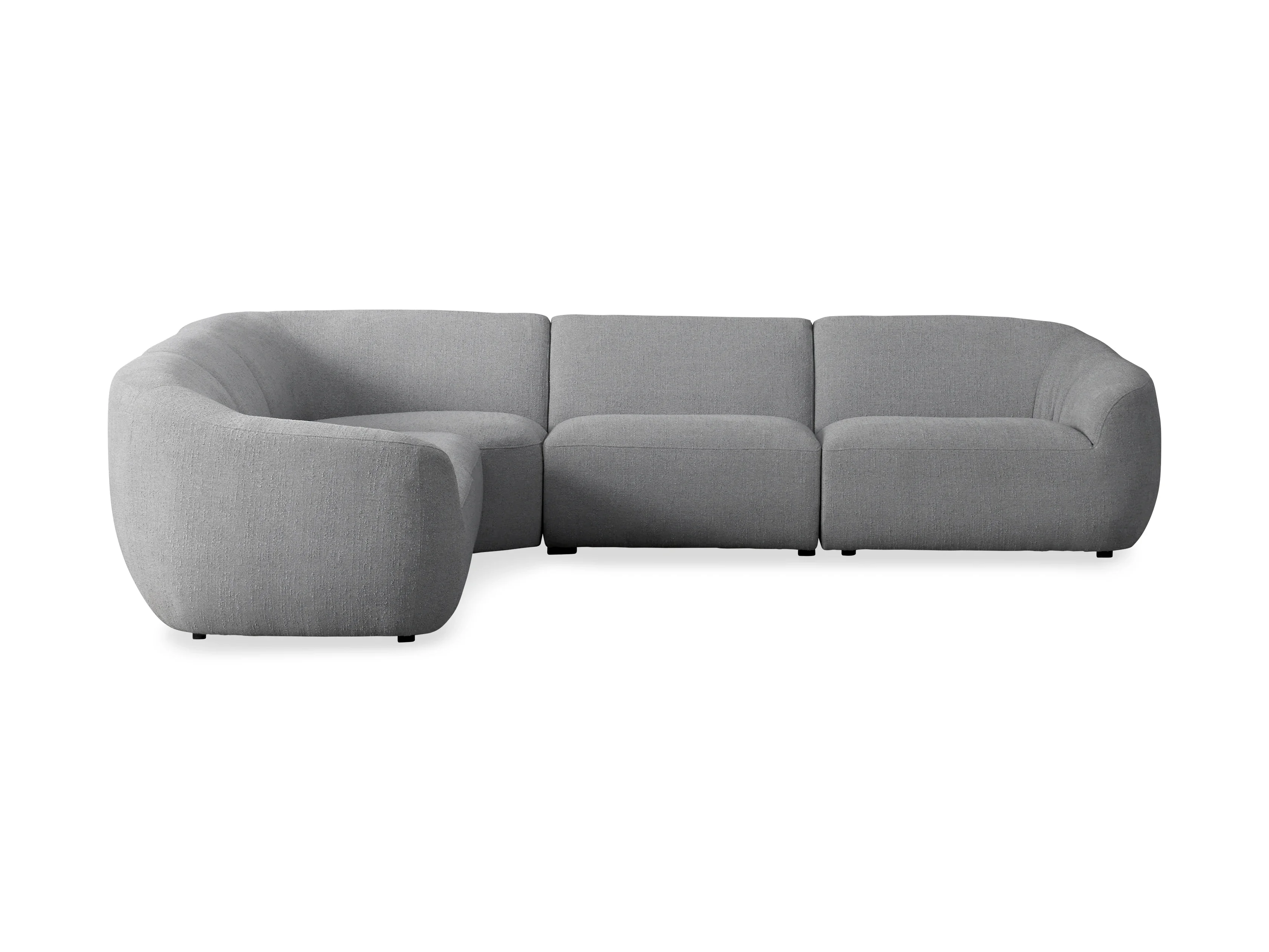 for Luxury Fabric Home Furniture Customization l Shaped  Sectional Sofa Set Modern Design Couch Living Room Sofas