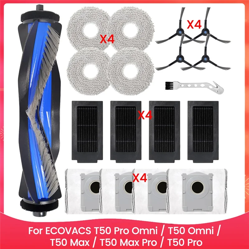 ABZA-Pezzi di ricambio per aspirapolvere per Ecovacs T50 Pro Omni / T50 Omni /T50 Max /T50 Max Pro /T50 Pro Robot