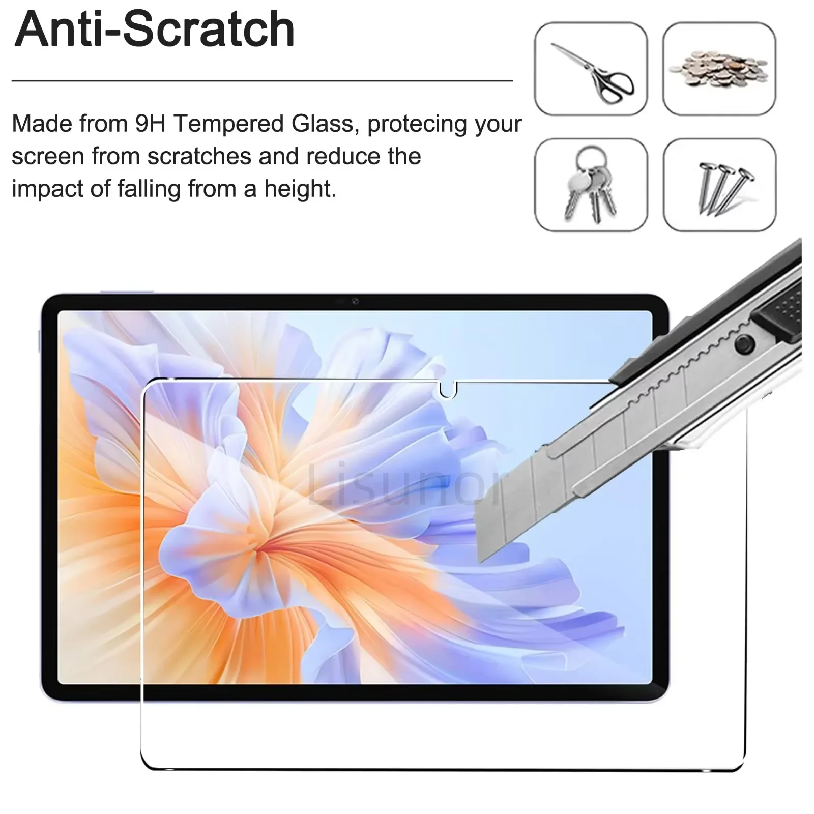 1 PCS 9H Tempered Glass Tablet Screen Protector For Huawei Honor Pad V9 11.5 Inch 2024 Anti Fingerprints HD Protective Film