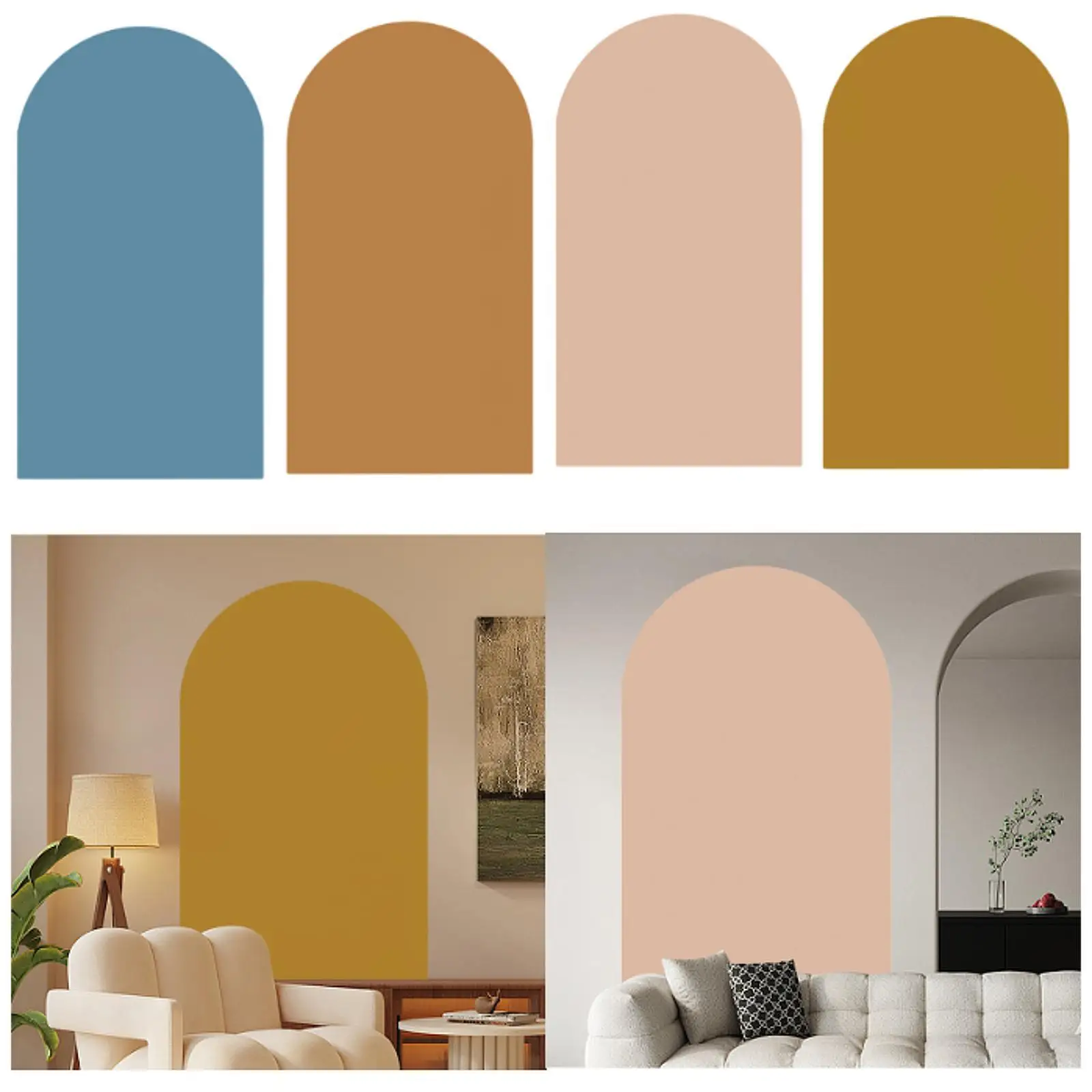 

Arch Wall Decal 200x100cm Removable Sticker for Office Dining Room Bedroom