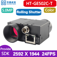 HT-GE502C-T Machine Vision Camera GigE Area Scan 5.0MP Color Gigabit Ethernet Rolling Shutter AI Industrial Automation C-Mouth