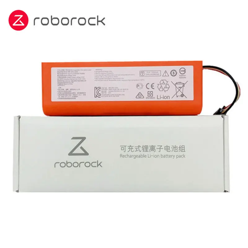 Original Roborock Li-ion Battery Replacement for S50/S6/S5 Max/S7/S7 MaxV Ultra/S8/Q5/Q7/Q7 Max/S55 Robot Vacuum Cleaner 5200mAh