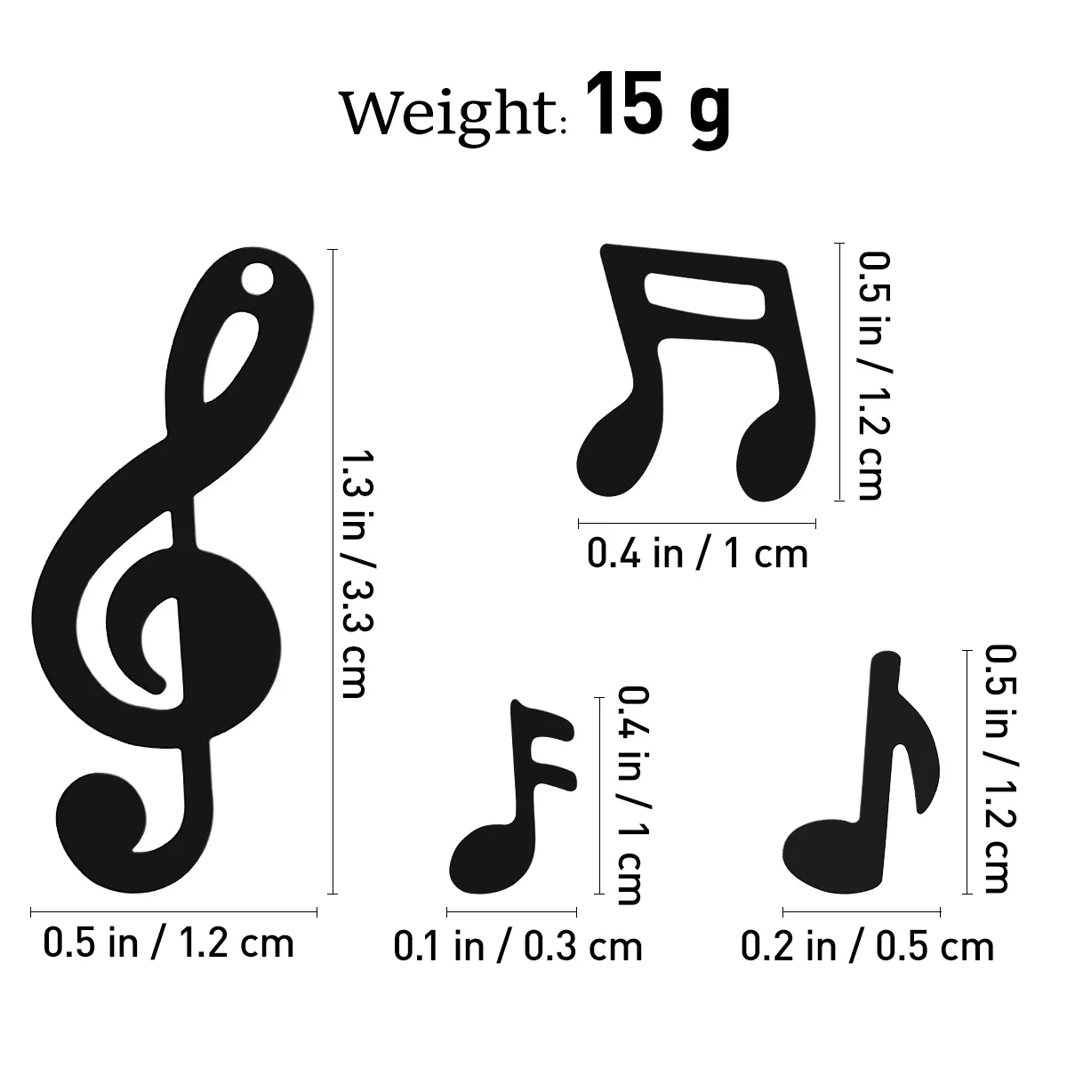 

15G Musical Note Confetti Black Premium Quality for Party Birthday Wedding Baby Shower Festival Decoration Musical Confetti