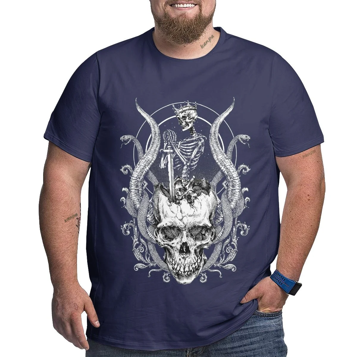 

Мужские футболки больших размеров, хлопковые футболки большого размера с рисунком, мужские футболки для больших и высоких размеров 1XL-6XL, свободная большая одежда