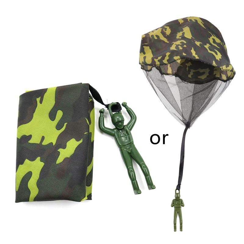 Landing Soldier Flying Toy Parachute Figure Competitive Game Throwing Toy Interactive Hand Throw Game Preschool