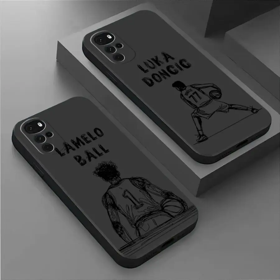 Cartoon Basketball Star Sports Phone Case for Motorola Moto G51 G52 G53 G50 G73 G60s G22 G31 G32 G60 G71 G72 G30 Soft Cover