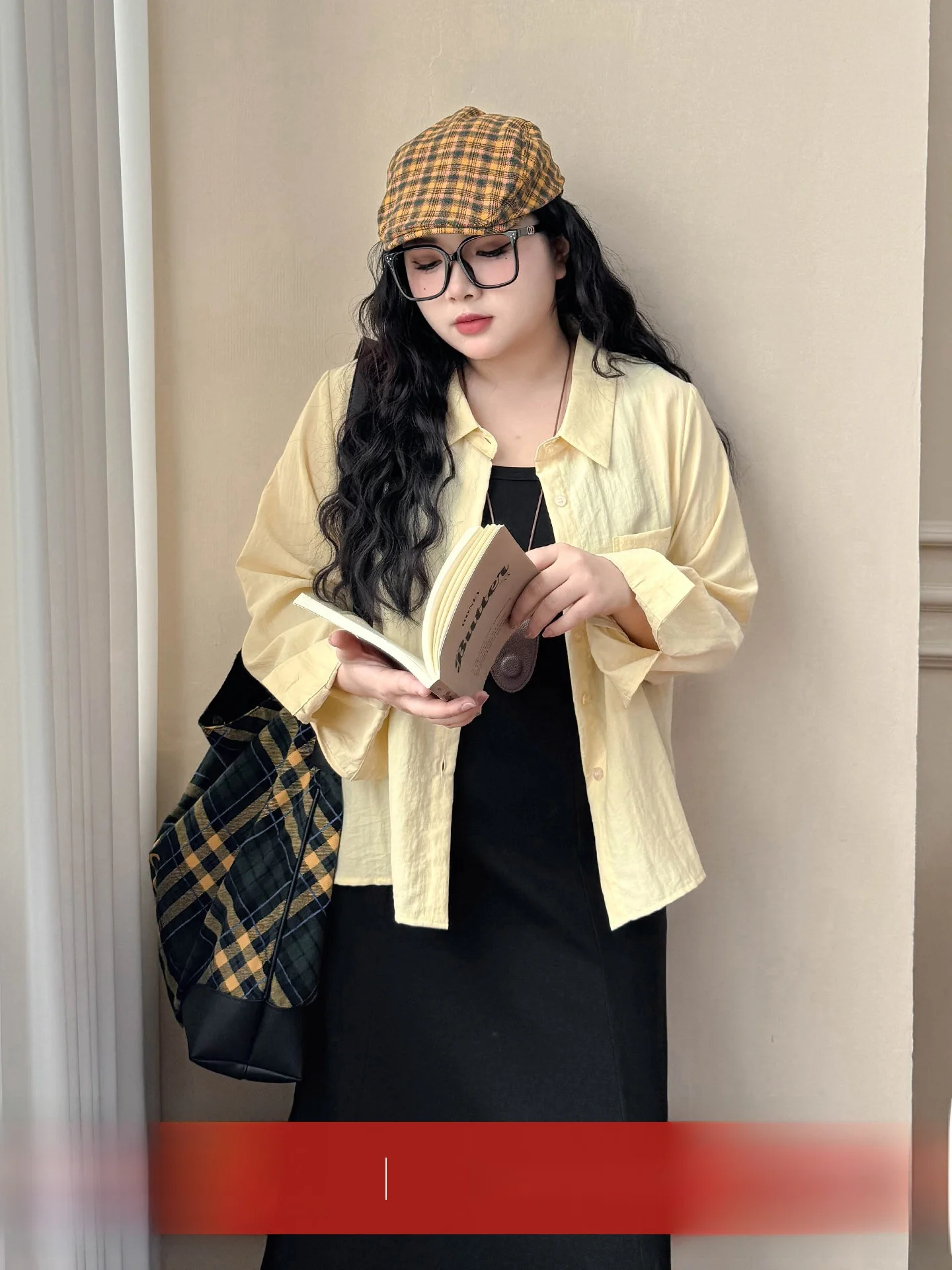 

Женский корейский комплект ранней осени больших размеров Long Sve irt Strap Dr, легкая дышащая юбка трапециевидной формы