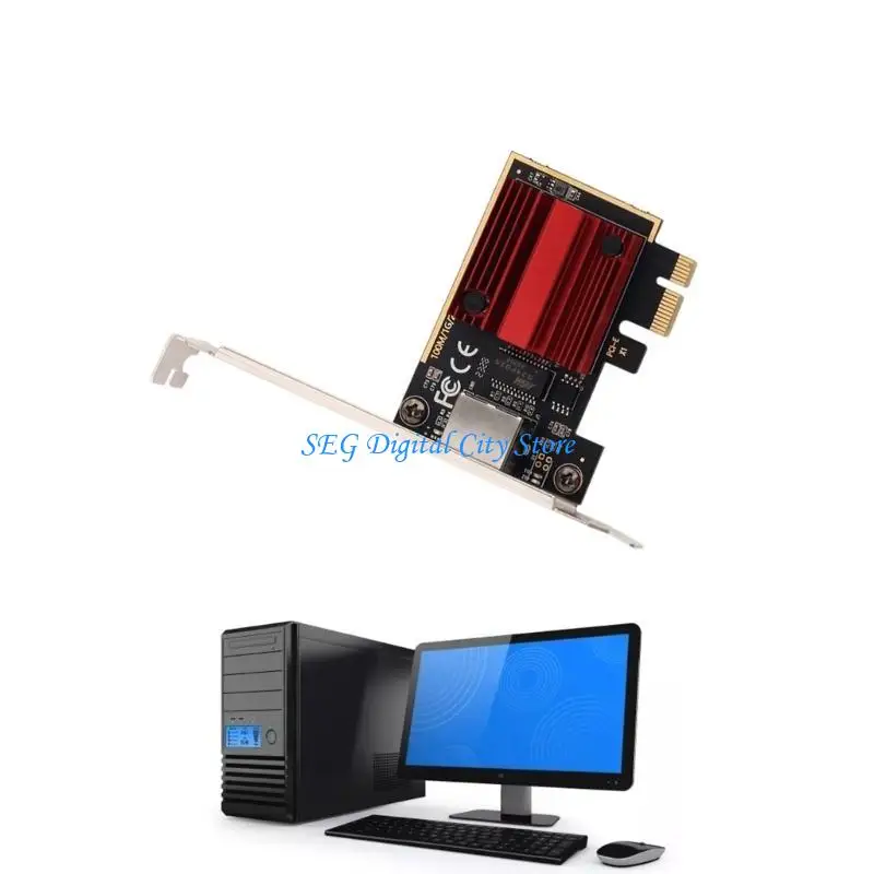 

U75B PCIE to 2.5Gb Networking Card Adapter RTL8125 Chipset Connector for Desktop Computer PC Networking Adapter